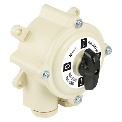 Фотография Пакетный  переключатель (реверс)  ПП 3-40/Р М2 пл. IP56 EKF PROxima, артикул pp-3-40-4r