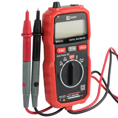 Фотография Мультиметр цифровой MS8232 EKF Expert, артикул In-180701-pm8232