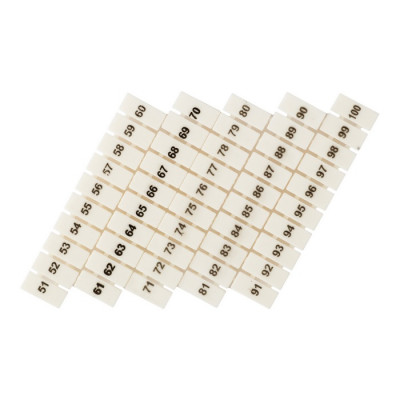 Фотография Маркеры для JXB-ST 1,5 с нумерацией 50-100 (100 шт.) EKF PROxima, артикул zb-st-1.5-50-100