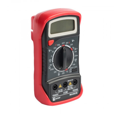 Фотография Мультиметр цифровой MAS838 EKF Expert, артикул In-180701-pm838