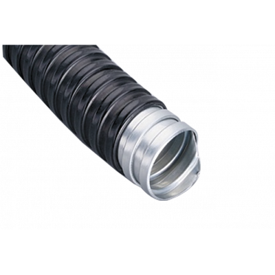 Фотография Металлорукав нг ПВХ РЗ-ЦП - 32 с протяжкой (20 м) EKF PROxima, артикул mrzp-32-20