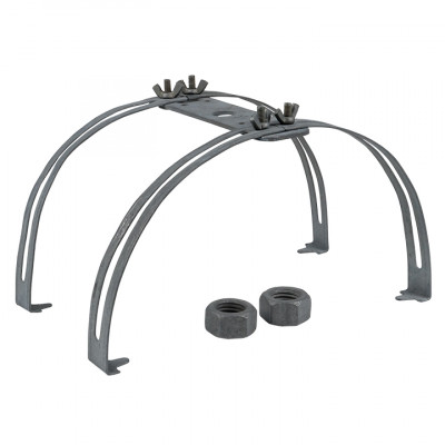 Фотография Держатель молниеприемника 1-2 метра на круглый конек двойной EKF PROxima, артикул lp-04002