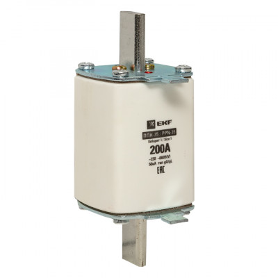 Фотография Плавкая вставка ППН-35 250/200А габарит 1 EKF PROxima, артикул fus-35/250/200