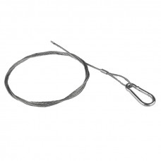 Трос стальной с карабином L=1 М (2 мм) EKF