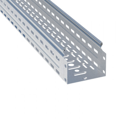Фотография Лоток перфорированный 100х300х3000-1,0 мм (12 м) HDZ EKF, артикул L10030001-HDZ
