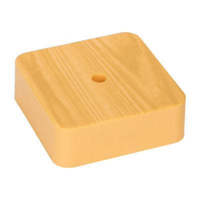 Фотография Коробка разветвительная KMP-030-030 (75х75х26) светлое дерево EKF PROxima, артикул plc-kmr-030-030-s