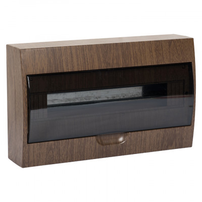 Фотография Щит распределительный навесной ЩРН-П-18 темное дерево IP41 EKF PROxima, артикул pb40-n-18-dark