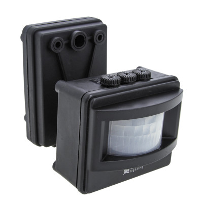 Фотография ИК датчик движения MS-01 черный на прожектор 1200Вт 120гр. до 12м IP44 EKF PROxima, артикул dd-ms-01-b