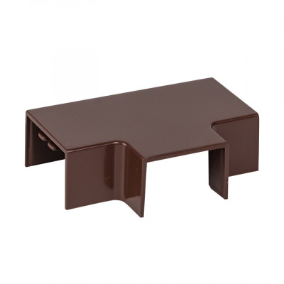 Фотография Угол T-образный (25х16) (4 шт) темное дерево EKF-Plast, артикул tchd-25-16x4