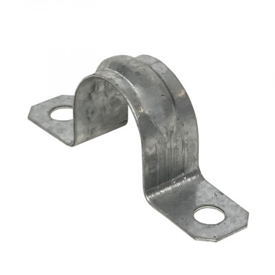 Фотография Скоба металлическая двухлапковая d21-22 мм (10 шт) EKF PROxima, артикул sm-2-21-22-r