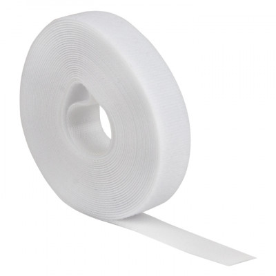 Фотография Хомут-липучка 20 мм (5м ролл) белый EKF PROxima, артикул hlft-2-w