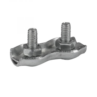 Фотография Зажим для троса двойной Duplex (2 мм) EKF, артикул zdtd-2