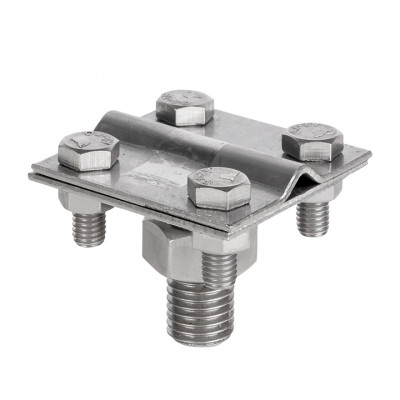 Фотография Зажим прута на штыре, пластина d(56x56)мм Ni EKF PROxima, артикул lp-g6606-e1302-ni