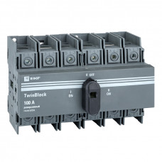 Рубильник   100A 3P реверсивный c рукояткой для прямой установки TwinBlock EKF