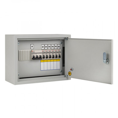 Фотография Щит осветительный ОЩВ  с автоматическими выключателями 3P 1x63A 1P 6x16A, артикул oshv-63-6