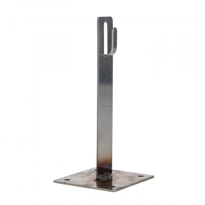 Фотография Держатель кровельный с подставкой h100/65мм, NI EKF PROxima, артикул lp-d2106-ni