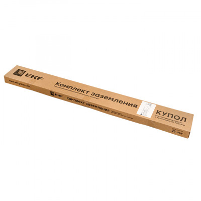 Фотография Комплект безмуфтового заземления с заострением 6м EKF, артикул gc-24601