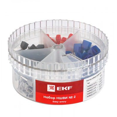 Фотография Набор НШВИ(2) №2 (2x0,5-2x2,5мм2) EKF PROxima, артикул nabor-nshvi-2