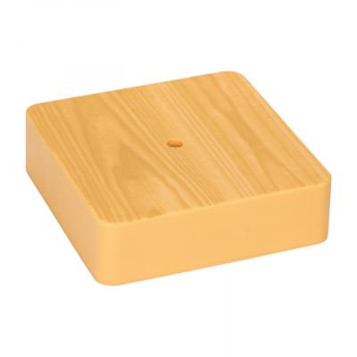 Фотография Коробка разветвительная KMP-030-032 (100х100х28)  светлое дерево EKF PROxima, артикул plc-kmr-030-032-s