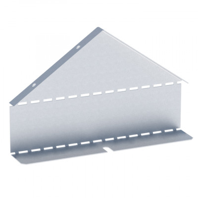 Фотография Заглушка крышки двускатной на лоток 50х200 мм (0,8 мм) HDZ EKF, артикул zkdsk50200-HDZ