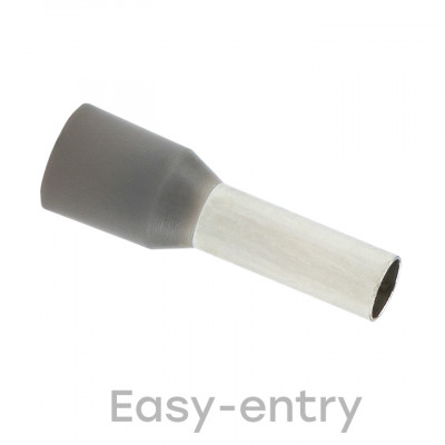 Фотография Наконечник штыревой втулочный изолированный  НШвИ 4,0-9 (50шт.) EKF PROxima, артикул nhvi-4.0-9