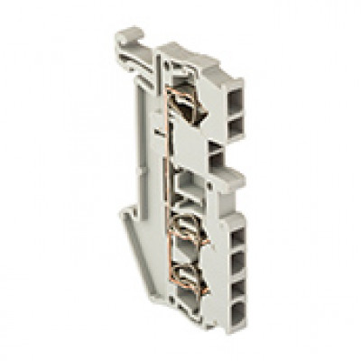 Фотография Колодка клеммная пружинная JXB-ST-2.5 31А 3 вывода серая EKF PROxima, артикул plc-jxb-st-2.5-3