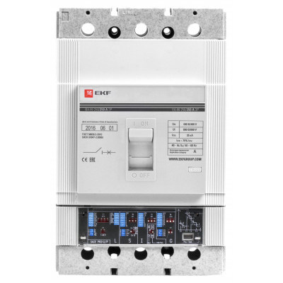 Фотография Выключатель автоматический ВА-99  250/250А 3P 35кА с электронным расцепителем EKF, артикул mccb99-250-250e