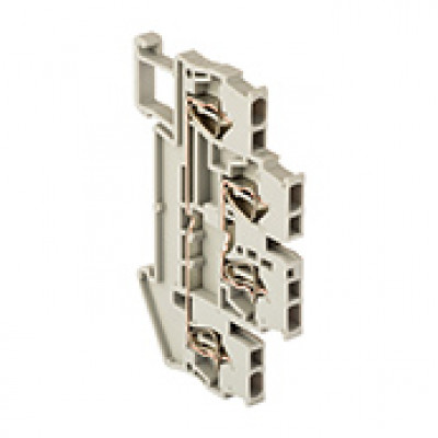 Фотография Колодка клеммная пружинная двойная JXB-ST-1.5 17.5А серая EKF PROxima, артикул plc-jxb-st-1.5-4-2