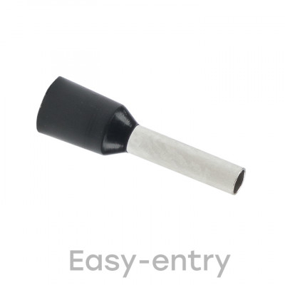 Фотография Наконечник штыревой втулочный изолированный  НШвИ 1,5-8 (50шт.) EKF PROxima, артикул nhvi-1.5-8