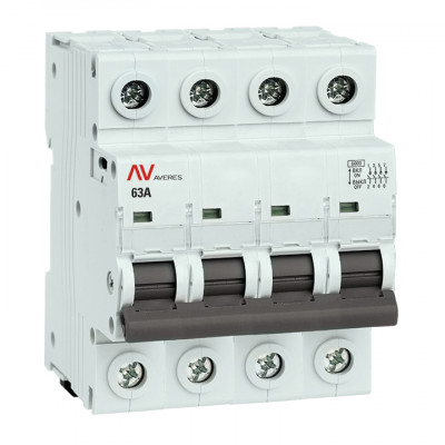 Фотография Выключатель нагрузки AVN 4P 63A EKF AVERES, артикул avn-4-63-av