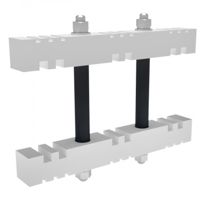 Фотография Шинодержатель 3Р промежуточный для шин 5/10 мм EKF AVERES, артикул ABSI3P