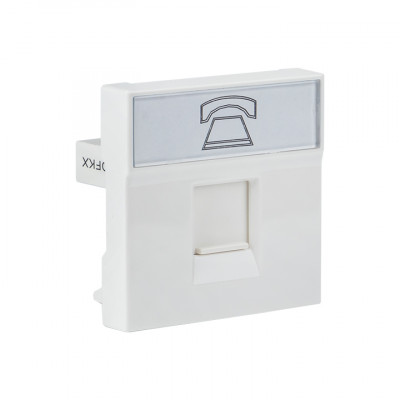 Фотография Розетка RJ11, 2 модуля EKF, артикул E2MT01-134-10