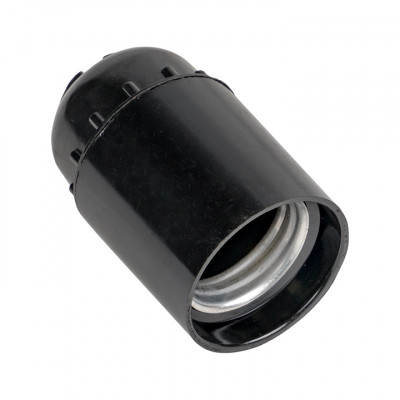 Фотография Патрон карболитовый подвесной Е27 черн. без наклейки EKF PROxima, артикул LHC-E27-s