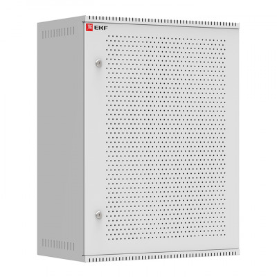 Фотография Шкаф телекоммуникационный настенный 15U (600х350) дверь перфорированная, Astra серия EKF PROxima, артикул ITB15P350