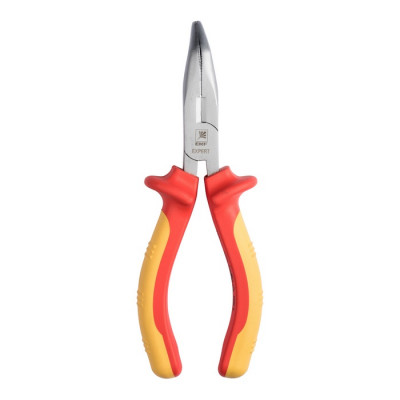 Фотография Длинногубцы изогнутые Expert 160 мм 1000В EKF PROxima, артикул dgi-160-exp-in