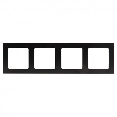 Стокгольм Рамка 4-местная металлическая черная  EKF PROxima