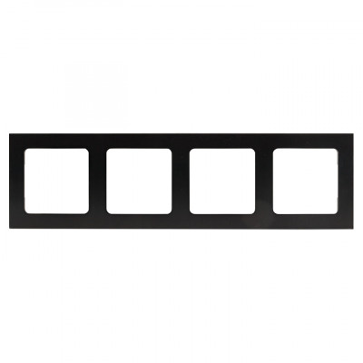 Фотография Стокгольм Рамка 4-местная металлическая черная  EKF PROxima, артикул EZM-G-305-10