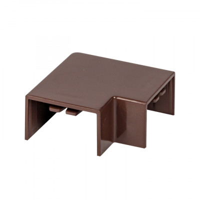 Фотография Поворот 90 гр. (25х16) (4 шт) темное дерево EKF-Plast, артикул abd-25-16x4