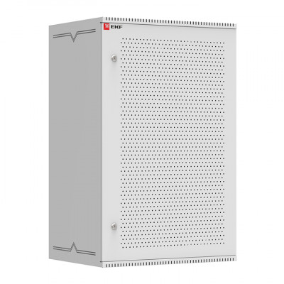 Фотография Шкаф телекоммуникационный настенный 18U (600х450) дверь перфорированная, Astra серия EKF PROxima, артикул ITB18P450