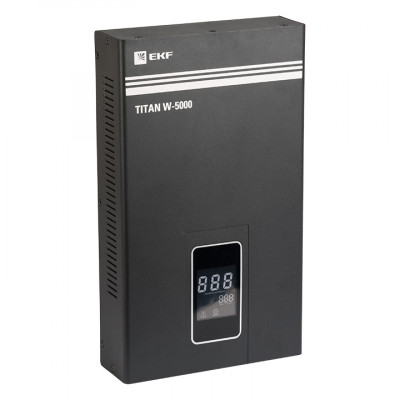 Фотография Стабилизатор напряжения настенный TITAN W-5000 EKF PROxima, артикул stab-w-5000