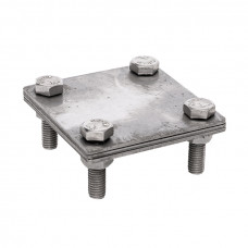 Зажим полоса 40 - полоса 40 (3 пластины 70x70мм) Ni EKF PROxima