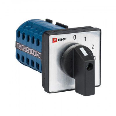 Фотография Переключатель кулачковый ПК-1-102 10А 2P «0-1-2-3» EKF PROxima, артикул pk-1-102-10