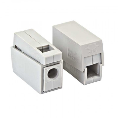 Фотография Строительно-монтажная клемма СМК 224-111 проходная на 1 проводник 1,0-2,5мм2 (4шт.) EKF PROxima, артикул plc-smk-111r