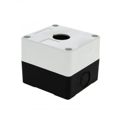 Фотография Корпус КП101 пластиковый 1 кнопка белый EKF PROxima, артикул cpb-101-w