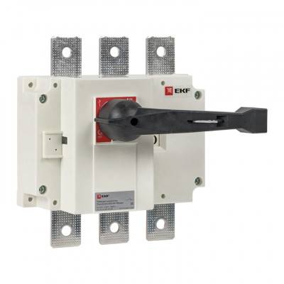 Фотография Рубильник-выключатель 630A 3P c рукояткой управления для прямой установки PowerSwitch EKF PROxima, артикул psds-630-3