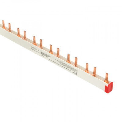 Фотография Шина соединительная типа PIN для 2-ф нагр. 63А 54 мод. EKF PROxima, артикул pin-02-63