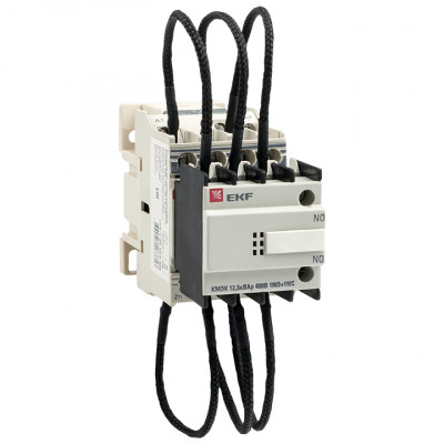 Фотография Контактор для конденсатора КМЭК 12,5квар 400В 1NО+1NC EKF PROxima, артикул ctrk-s-25-12,5-400
