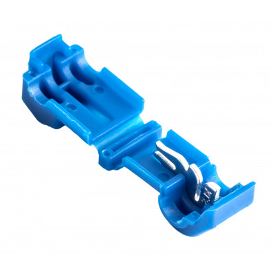 Фотография Ответвитель прокалывающий  ОВ-Т 2 1.5-2.5 мм2 синий (5 шт) EKF PROxima, артикул plc-ovt-1.5-2.5r