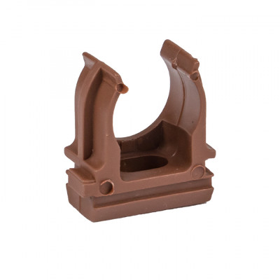 Фотография Крепеж-клипса d25 мм (10 шт) темное дерево EKF-Plast, артикул derj-z-25d