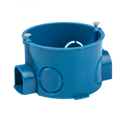 Фотография Коробка установочная КМТ-010-002 для твердых стен (68х42) с саморезами IP20 розничный стикер EKF PROxima, артикул plc-kmt-010-002-r